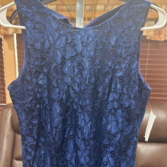 Sam Edelman Lace Blue Dress With Tie in the back - Picture 2 of 7